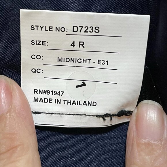 ALFRED SUNG Midnight Navy Sateen Twill High Low Cocktail Dress Gown Sz 4 NWOT - Picture 8 of 8